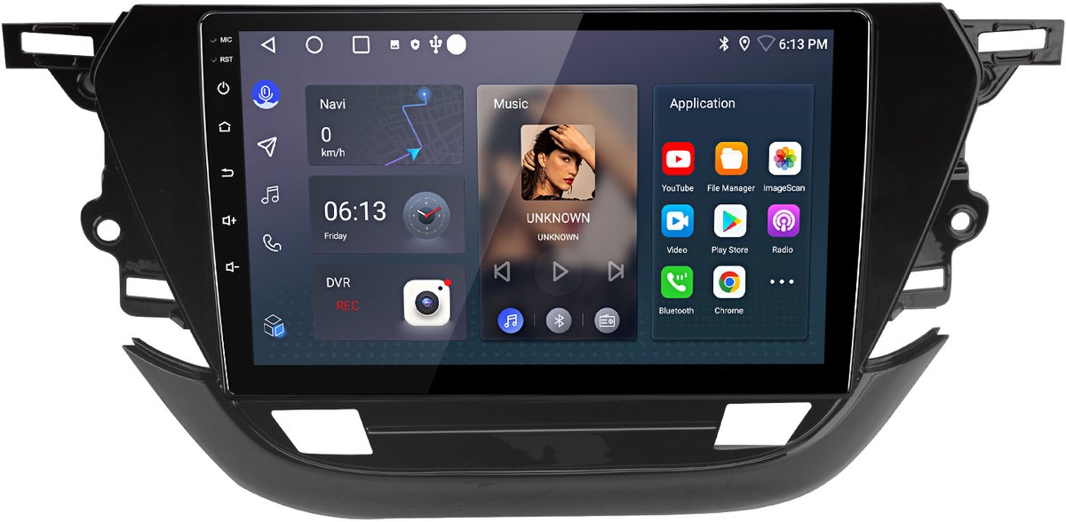 Junsun Android 15 Autoradio Geschikt Voor Opel Corsa F 2019-2023 , 4GB+64GB, Draadloze CarPlay & Andriod Auto, DAB+, GPS-navigatiesysteem, Bluetooth, Stuurwielbediening, WiFi, 9-inch Touchscreen, DSP, Octa-core processor