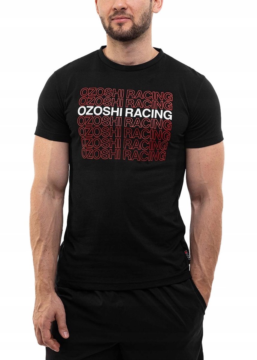 Ozoshi Sportshirt Heren - Zwart - Polyester