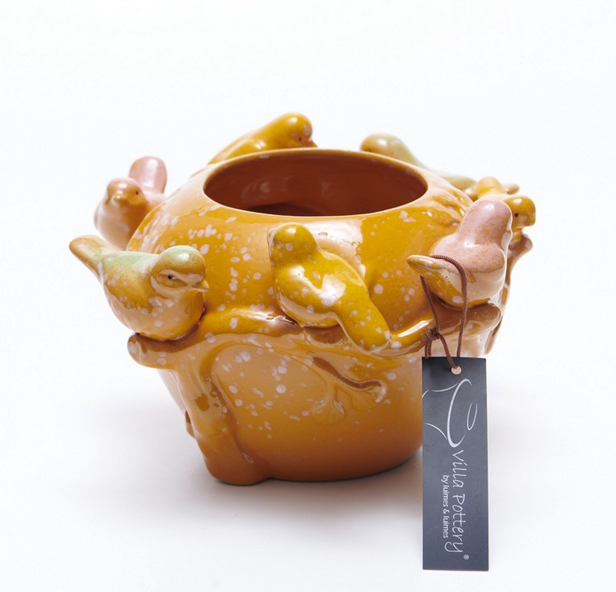 Villa Pottery Vaas - Villa Pottery - Decoratie - Woondecoratie - porselein - waterdicht - Chico 1_2 Orange Oranje