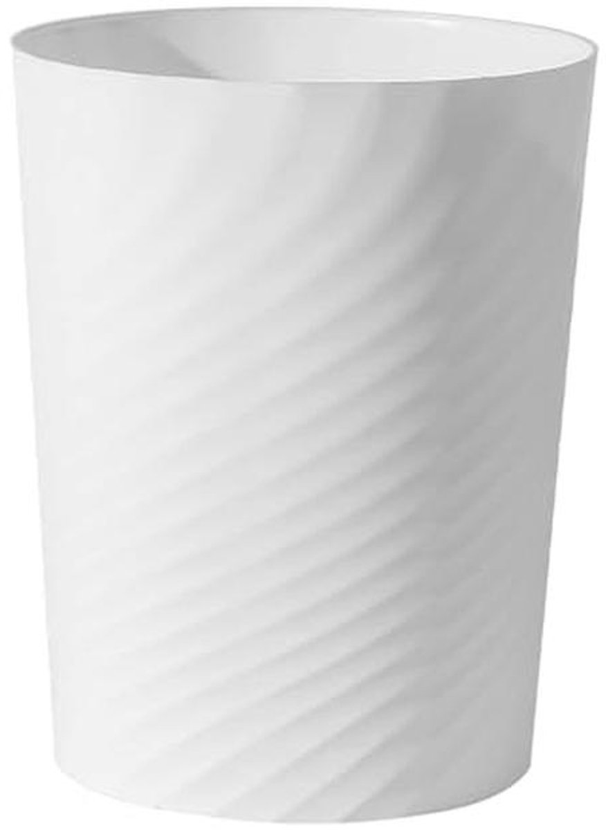 Moderne kunststof prullenbak 12 liter voor kinderkamer, kantoor en keuken - hoogte 32 cm