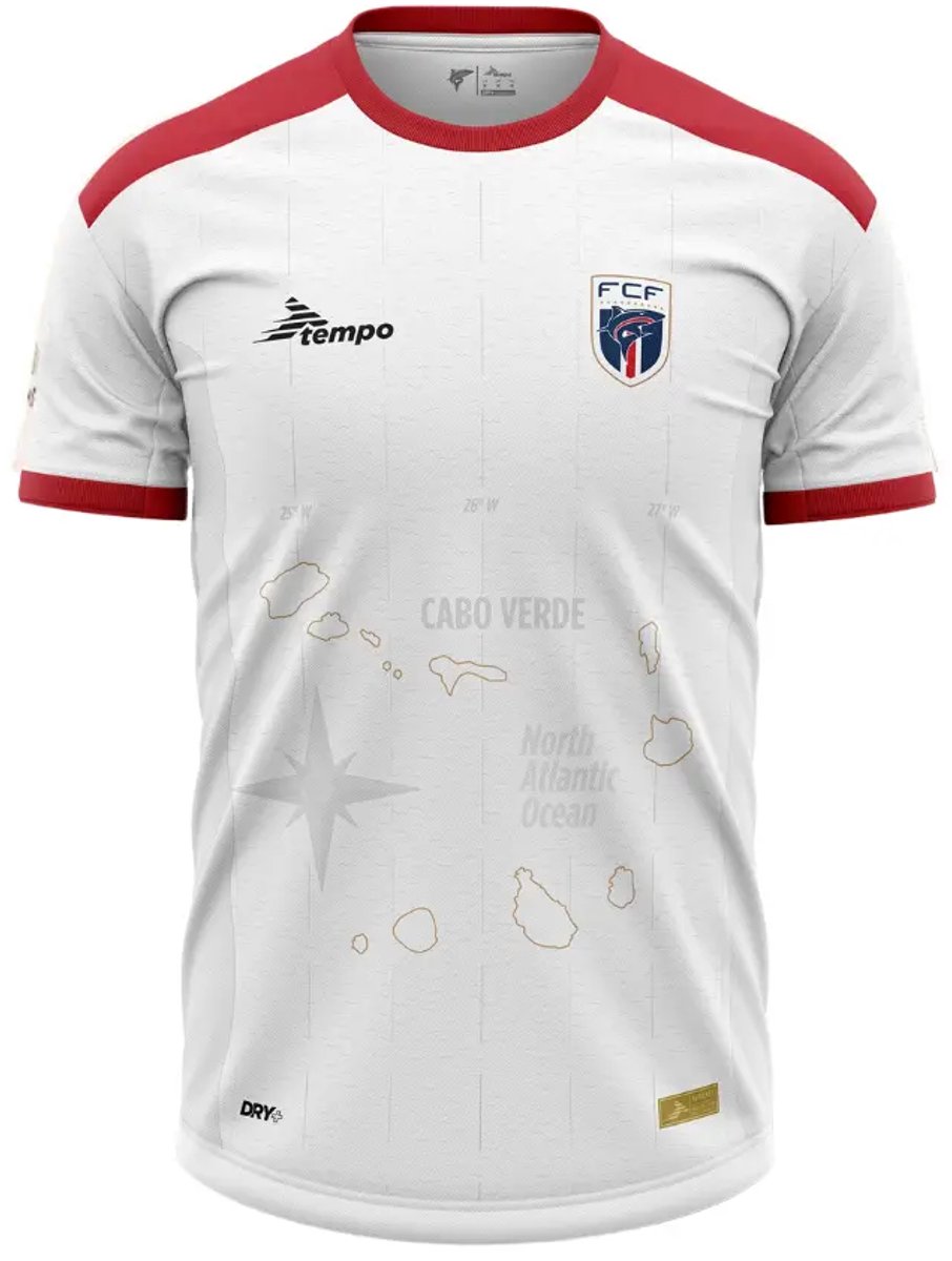 Kaapverdië Uitshirt - Cabo Verde Voetbalshirt - Nationaal Elftal Kaapverdië - Maat XL - Tempo Sport - Globalsoccershop