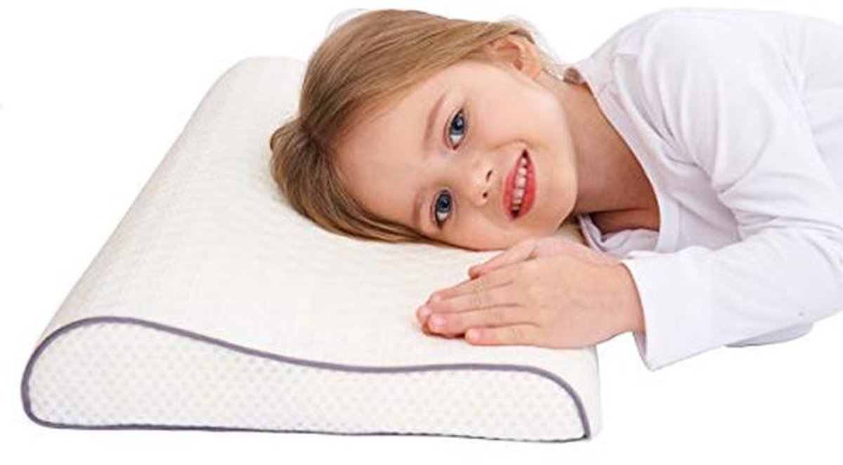 Hypoallergeen Kinderkussen van Traagschuim - Perfect voor Gezonde Slaap (3-10 jaar)