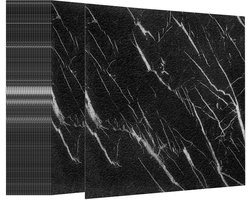 Froadp 54 stuks PVC vloerbedekking zelfklevend 5,02 m² vinyl vloer vloertegels zelfklevende tegels 30 x 30 cm vinyl vloerbedekking laminaat waterdichte antislip PVC tegels tegellook zwart marmer