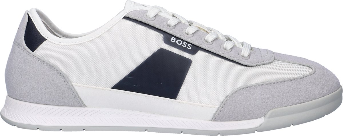 BOSS Niton Low heren sneaker - Wit - Maat 40