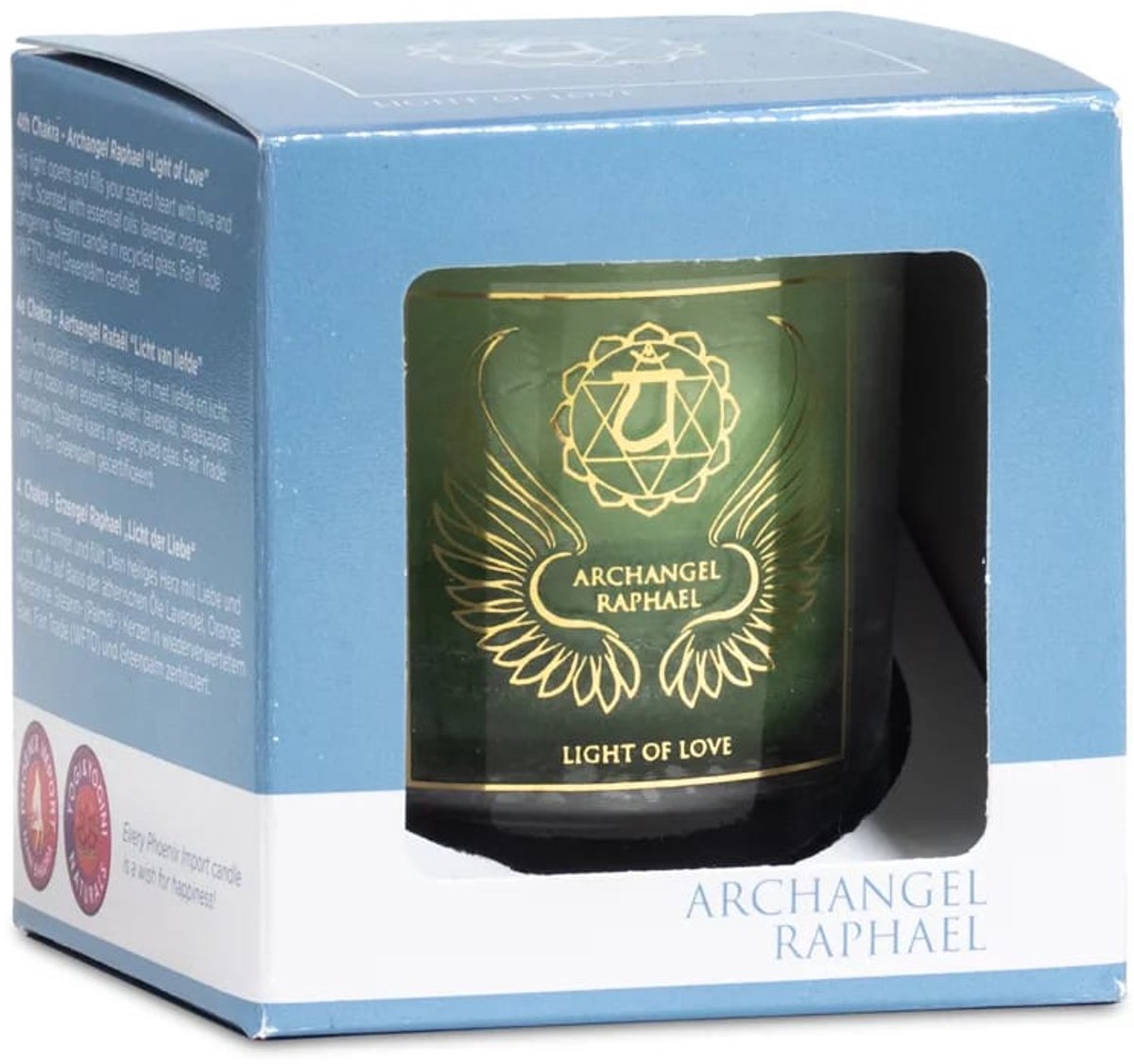 Set van 7 Aartsengel/Chakra votief Geurkaarsen -Chakra - Aatsengel - Geschenk - 100% plantaardig -Essentiele olie - Balans - Sfeer