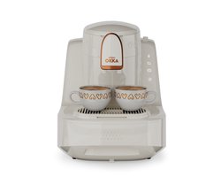 Arzum OKKA Elite Turks Koffiezetapparaat OK0040-2600 | Wit/Koper - 2 kopjes - Aanpasbare temperatuur - Volautomatisch - 710W