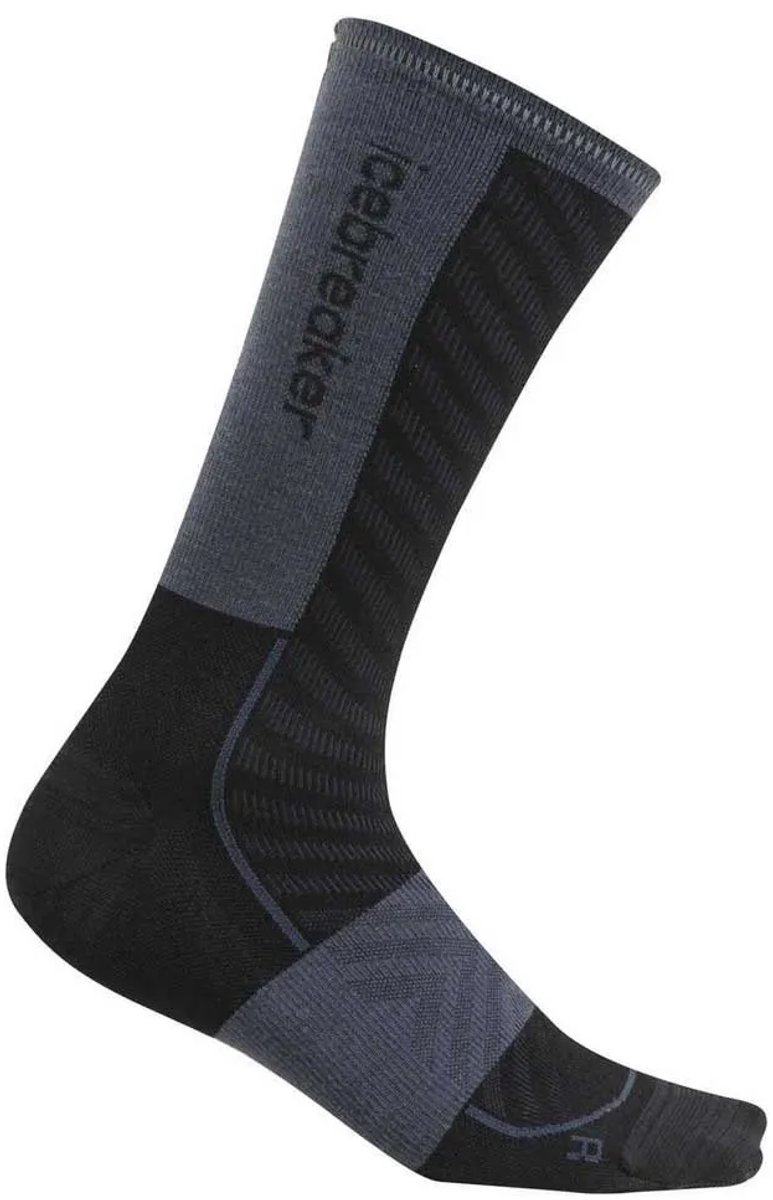 Icebreaker Merino Run+ Ultralight Crew Sokken Zwart EU 44 1/2-46 1/2 Man