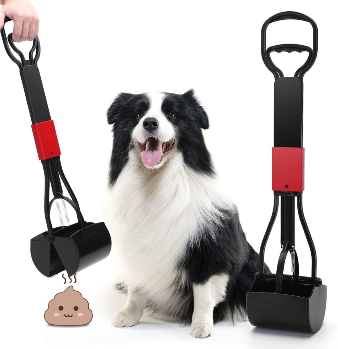 Aura® Hondenpoepschep - Honden - Hondenpoepzakjes - Zwart - 33cm x 16cm x 14cm