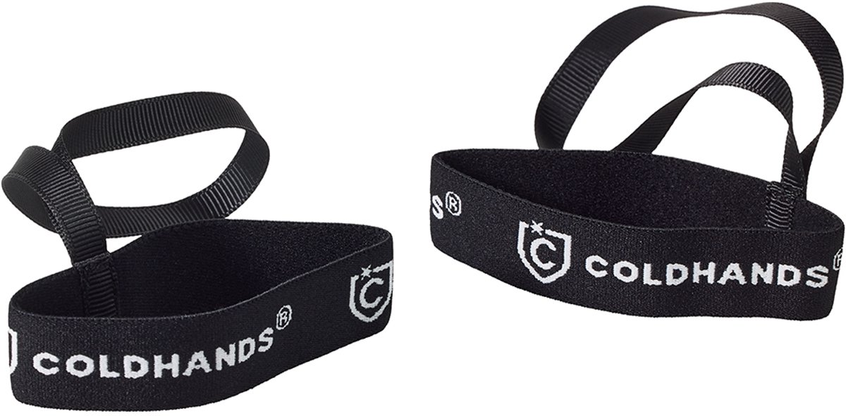 Grip ’n Go polsband Coldhands® accessoire elastische band unisex comfortabel draagcomfort eenvoudige bevestiging verliespreventie onmisbaar voor skilift handsfree gemak set van twee gebruiksvriendelijk. Zwart