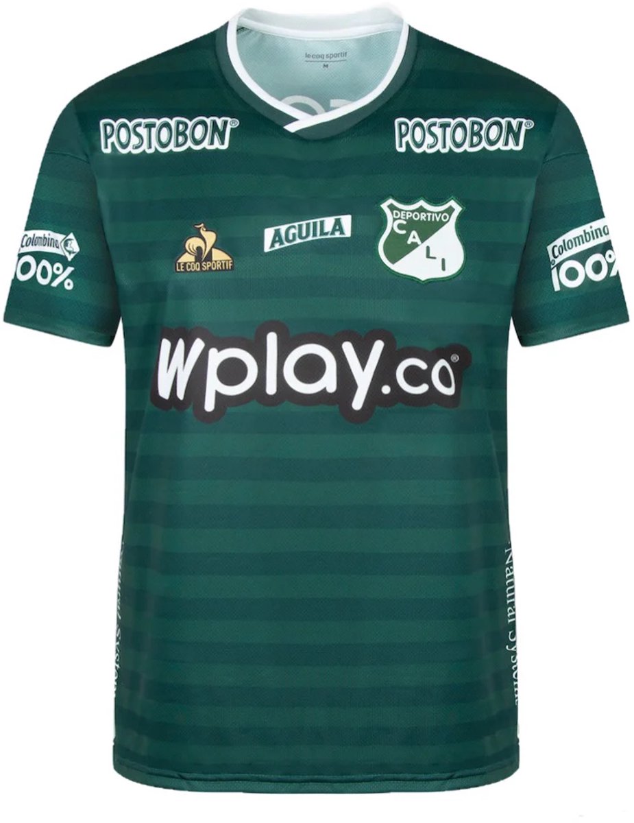 Deportivo Cali Thuisshirt 2022 - Colombia Voetbalshirt - Deportivo Cali - Maat S - Le Coq Sportif - Globalsoccershop