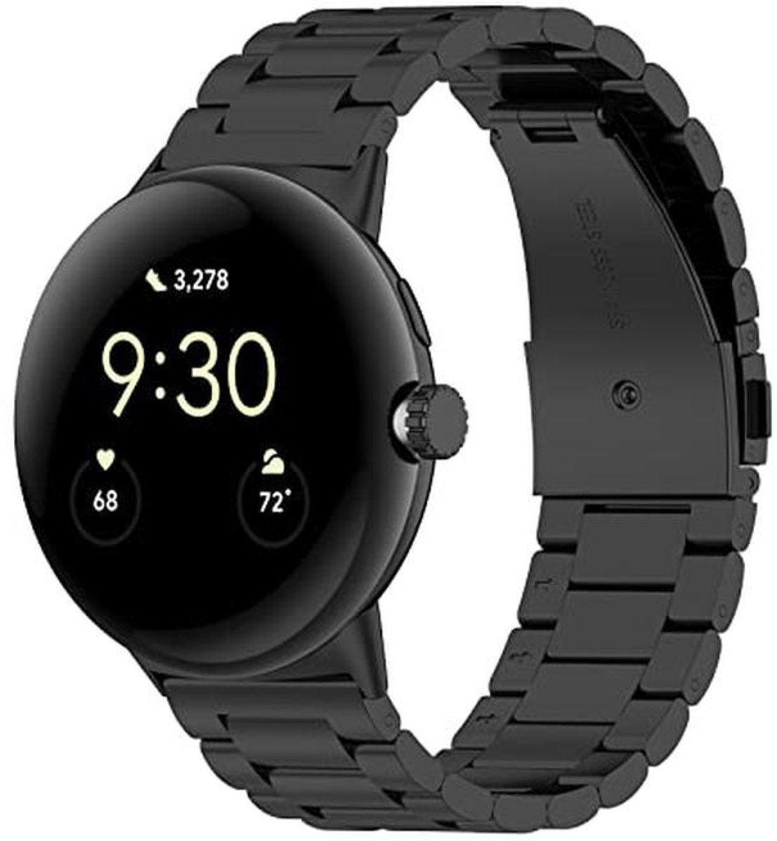 Metalen Bandje voor Google Pixel Watch 3/2/1 - Roestvrijstaal en Verstelbaar