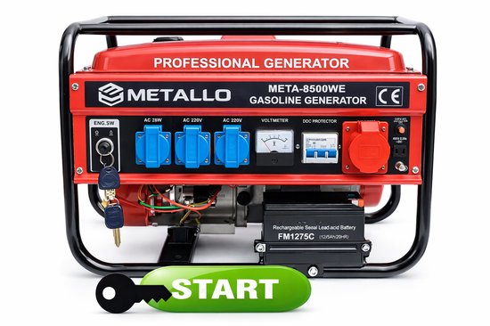 Groupe Électrogene Essence - 8500 W - Triphasé Bi-tension à Prix Groupe Électrogene Essence - 8500 W - Triphasé Bi-tension à Prix