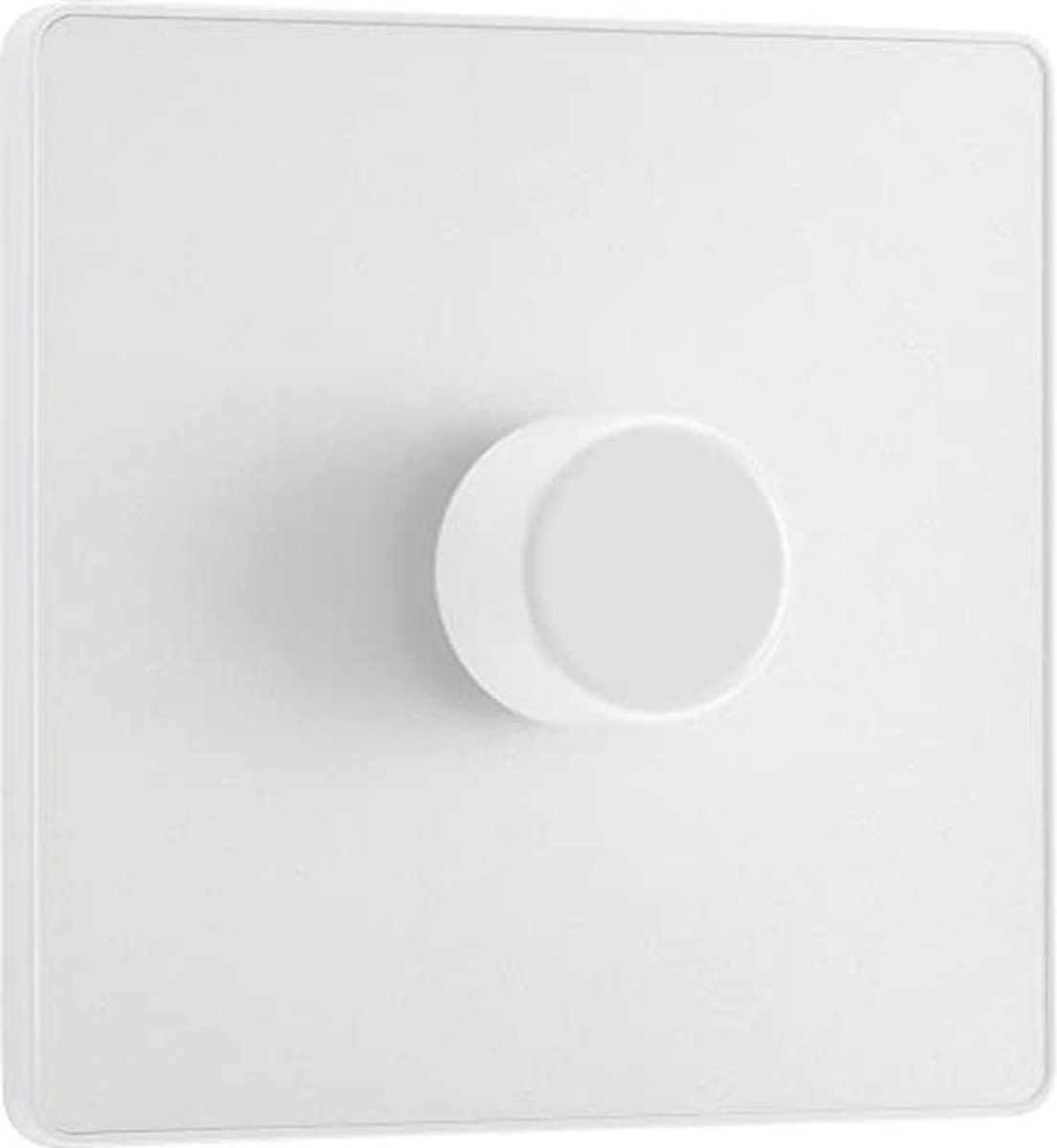 Enkele Dimmer Schakelaar, 2-weg Push On/Off, 200W, Parelmoer Wit