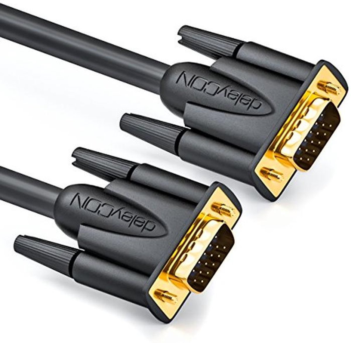 0,5m VGA Kabel - S-VGA Monitorkabel D-Sub 15-Pins 1080p Full HD Antistatisch Zwart
