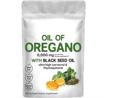 Oil of Oregano - Oregano olie capsules - OregaPlus - 6000 mg per serving - 300 softgels - 150 doseringen