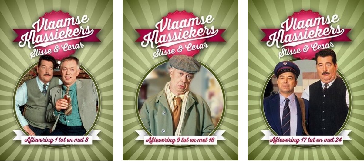 Slisse & Cesar: Vlaamse Klassiekers reeks dvd 1 t/m 3 Afl 1 t/m 24
