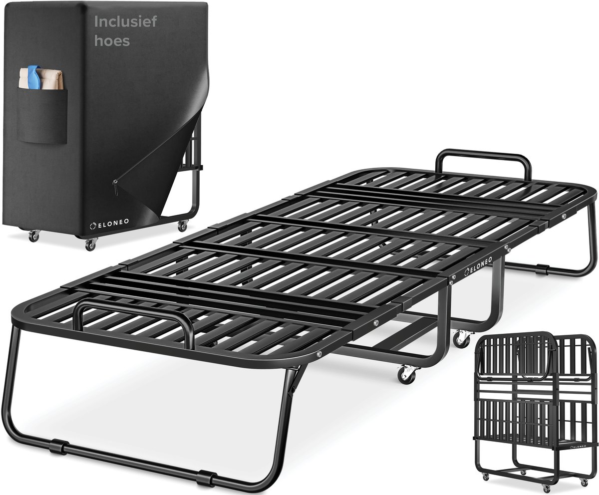 ELONEO Opklapbed – Ruimtebesparend, stabiel & direct gebruiksklaar 90x200 cm