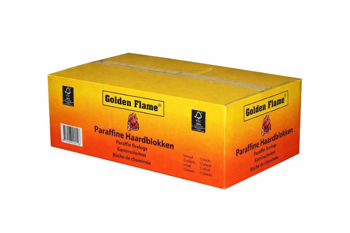 Golden Flame - paraffine haardblok - 1.1kg