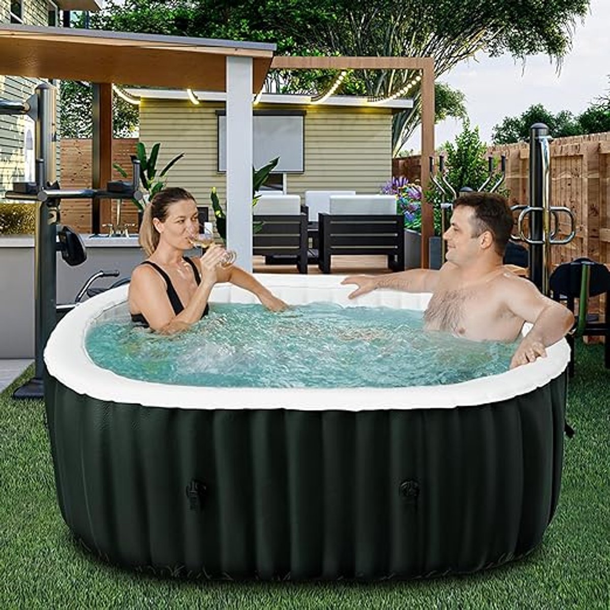 Pauwhome Opblaasbare 2-Persoons Hot Tub met Luchtjets - Pauwhome - €950,00