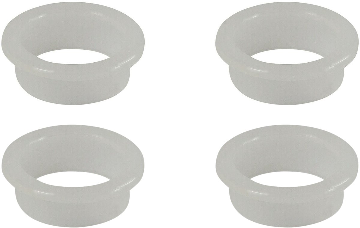 Nylon ring voor deurbeslag - 4 stuks - 18 mm - transparant