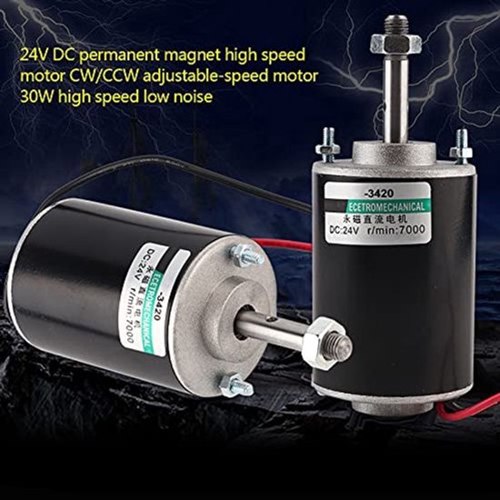 Produktbild von Akozon Gleichstrommotor 12/24V 30W – Permanentmagnet-Motor Für DIY-Generator & Kleine Maschinen