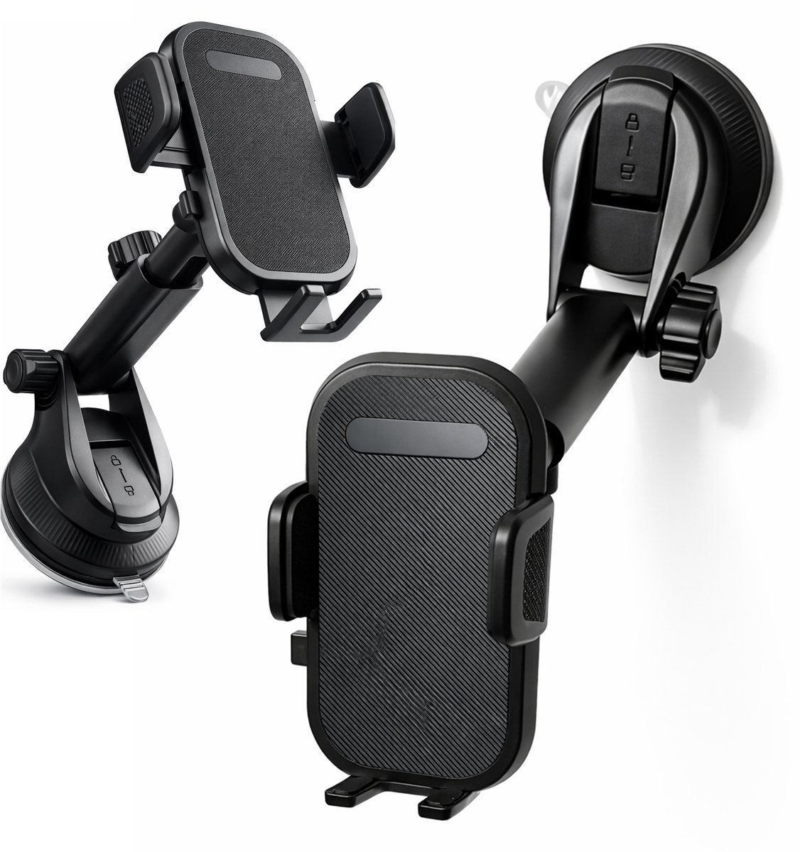 Nereb Telefoonhouder Auto met Zuignap – Dashboard & Voorruit – 360° Draaibaar – Schokbestendig – Universele Autohouder voor Smartphone – foto 3