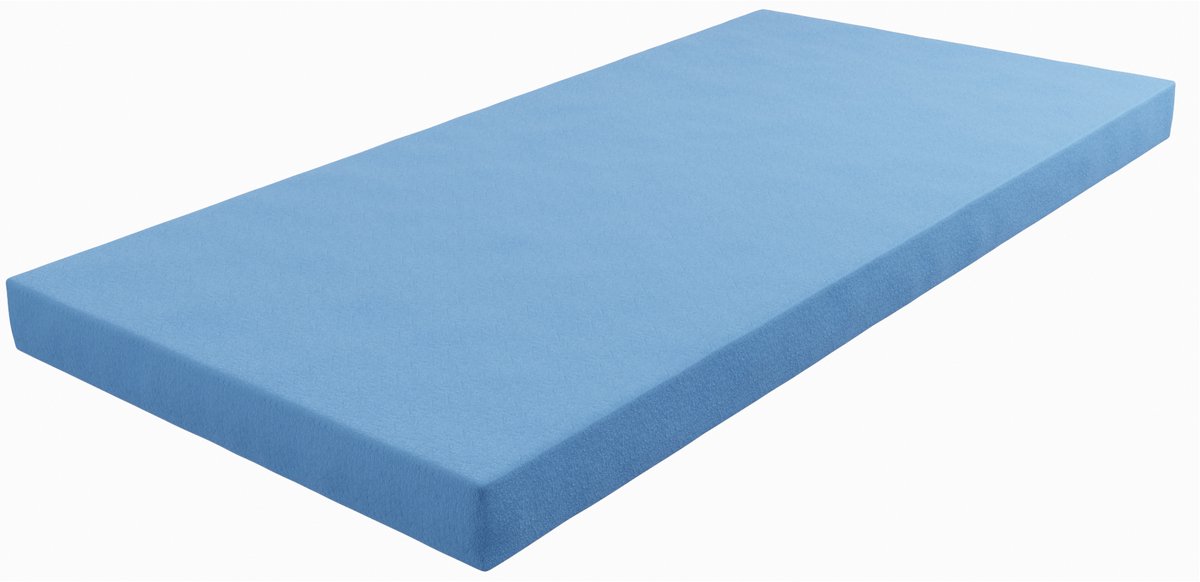 Nikola - Uni Hoeslaken Peuterbed - 2-pack - Jersey Katoen - Blauw - 70x140 cm