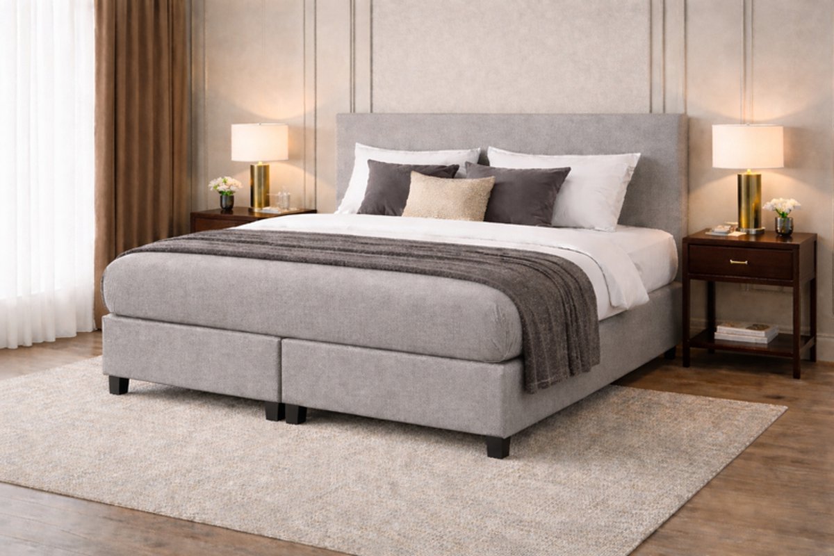 Boxspring Utrecht Compleet van DER Bedding - OP MAAT & Verkrijgbaar in veel diverse kleuren! - 130x180