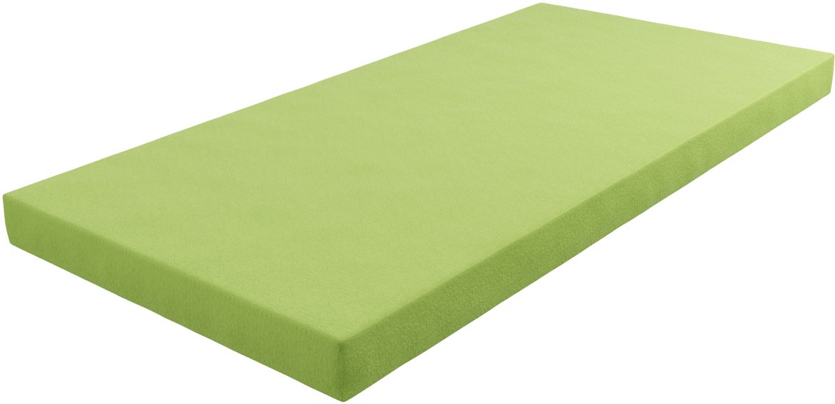 Nikola - Uni Hoeslaken Kinderbed - 2-pack - Jersey Katoen - Groen - 80x160 cm