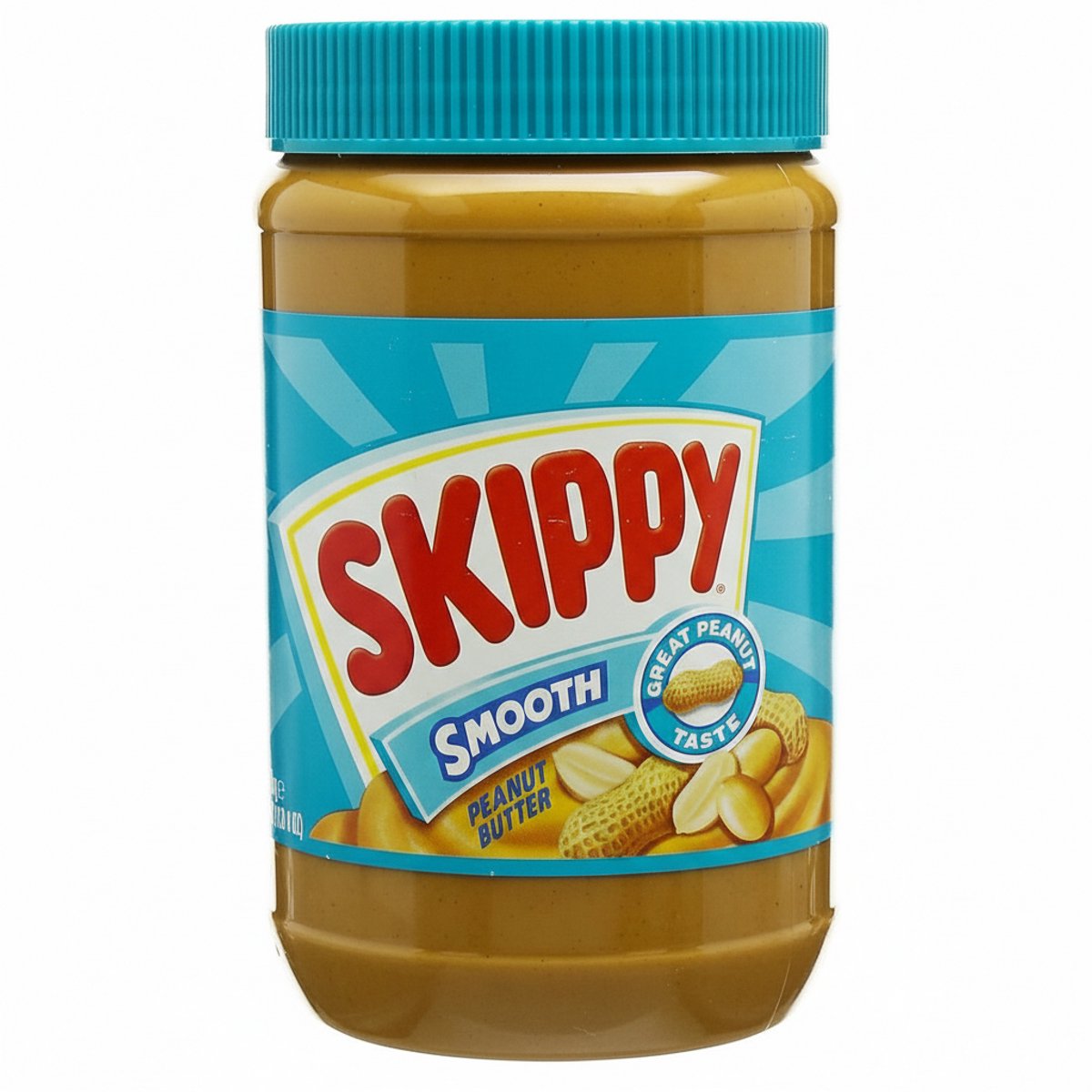 Skippy Smooth Pindakaas - Romige Amerikaanse Pindakaas - Grootverpakking 1,13 kg - Glutenvrij Extra Smeuïge Pindakaas - Voordeelpot met Kajal Sticker