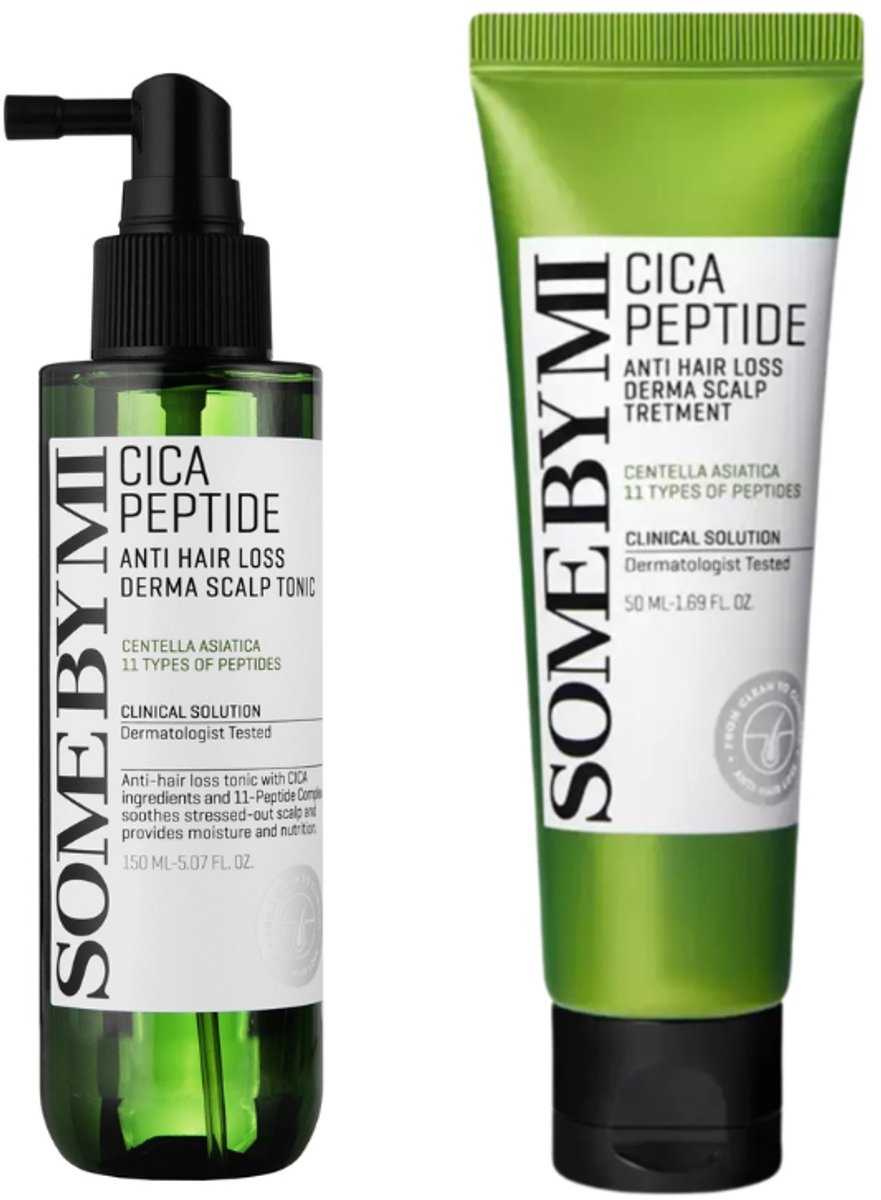 SOME BY MI Cica Peptide Anti Hair Loss Derma Scalp Duo – Treatment (50ml) + Tonic (150ml)