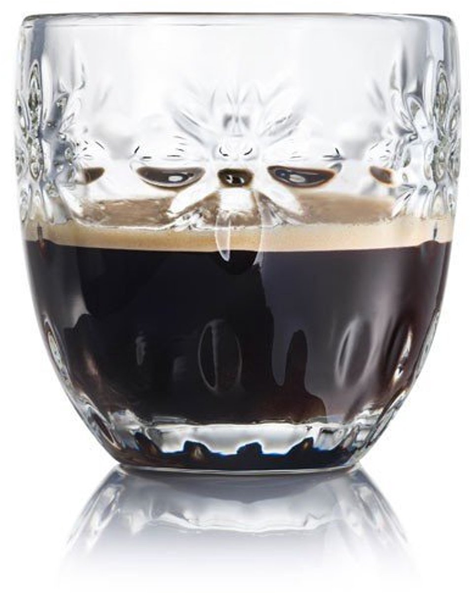 La Rochère Fleurs Espressoglas 10 cl - 6 Stuks