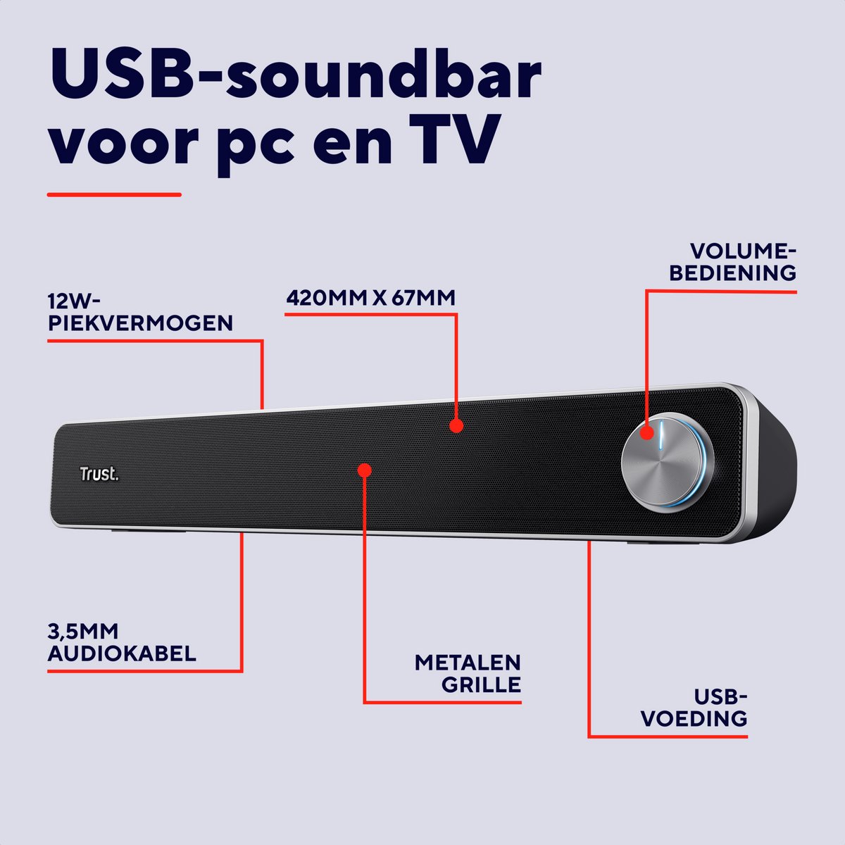 Trust Arys - Soundbar - USB - afbeelding 3