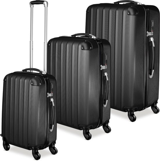 Kofferset - 3 delig - Trolley - Reiskofferset - Groen - KESSER