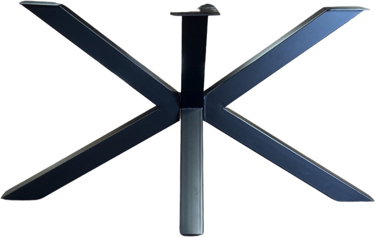 Colenis® - Atlanta - Matrix Tafelpoot - Matrix Model Tafelpoten - Spinpoot Design - Zwart Staal - 140x70x72 cm