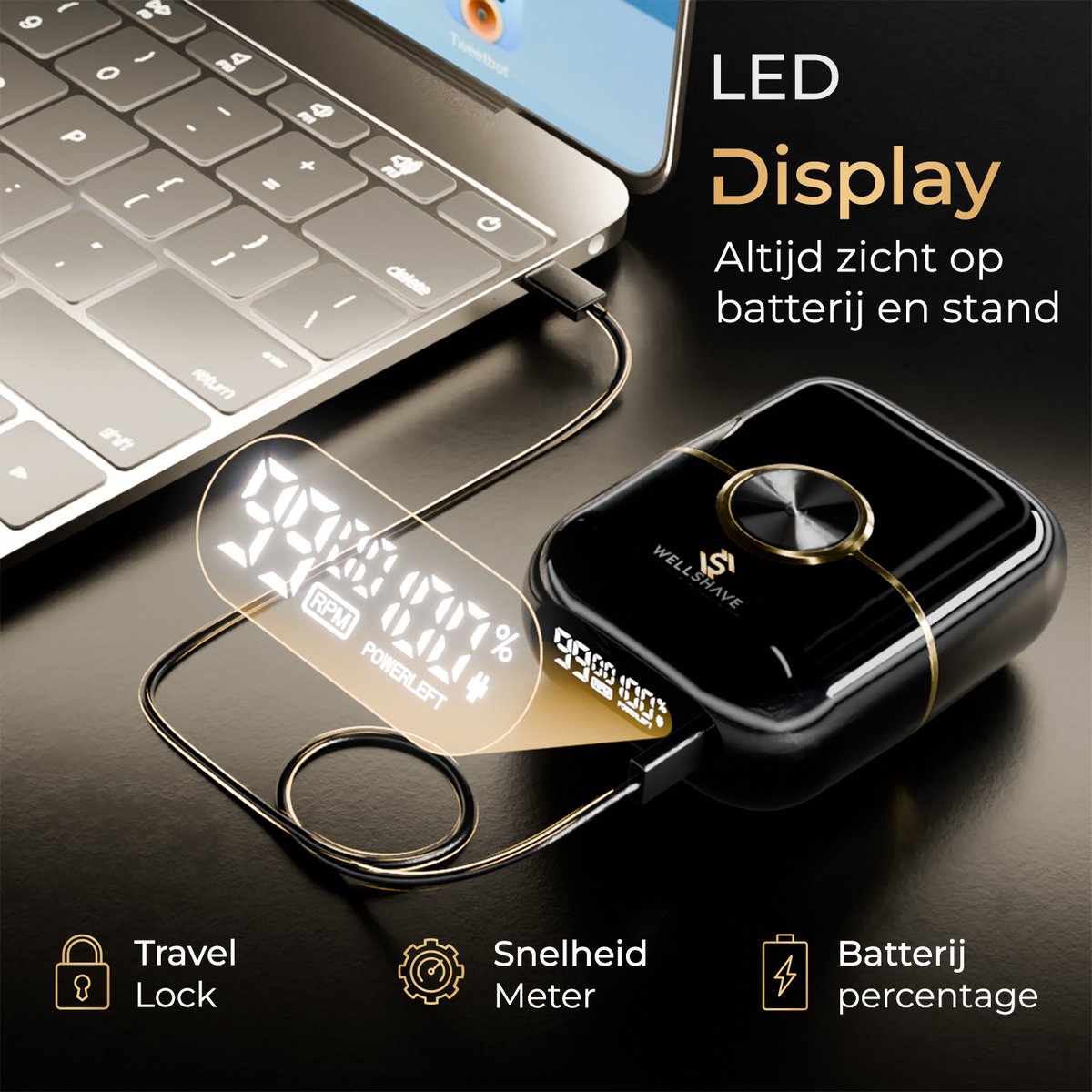 Wellshave 4 Blade Foil Shaver Elektrisch Scheerapparaat - afbeelding 3