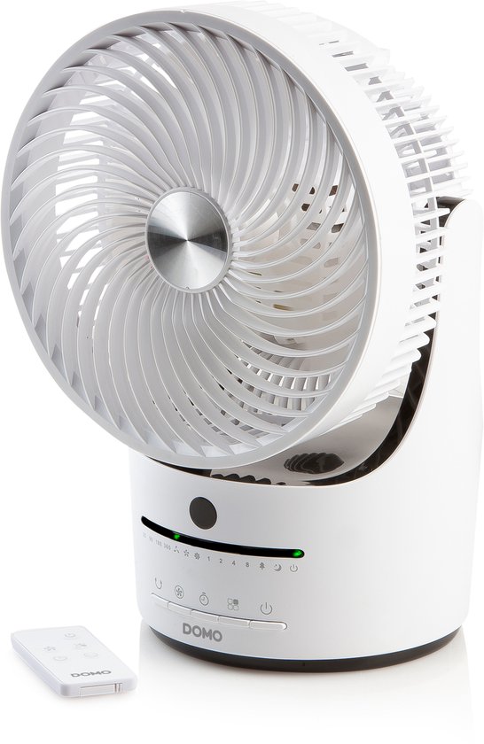 Tafelventilator DOMO DO8148 Circulation Fan 360° oscillatie 3 snelheden 20m bereik zomer en winter