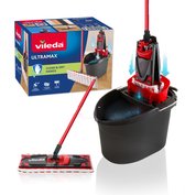 Vileda UltraMax Power 2en1 - Set Complet - Balai à Plat Microfibre + Seau-Essoreur