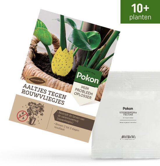 Pokon Aaltjes tegen Rouwvliegjes - Rouwvliegjes bestrijden - Natuurlijke bestrijding - Binnen 2 tot 3 dagen resultaat - Nematoden aaltjes (10 mln aaltjes voor 5-10 planten Pokon Aaltjes tegen Rouwvliegjes - Rouwvliegjes bestrijden - Natuurlijke bestrijding - Binnen 2 tot 3 dagen resultaat - Nematoden aaltjes (10 mln aaltjes voor 5-10 planten