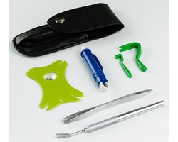 VENOMKILLER - Tekentang Set 6-in-1 - Voor Hond, Kat en Mens - RVS Tekentang, Tekenpincet en Tekenkaart