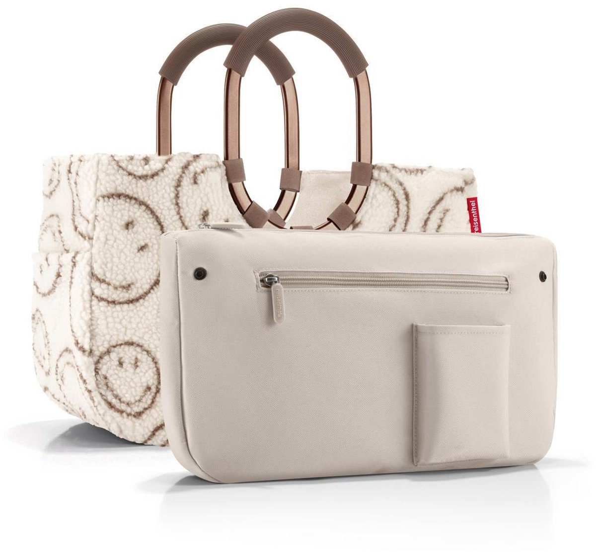 Reisenthel Loopshopper M Shopper Shopper - 12L - Smiley® Teddy Chocolate Beige