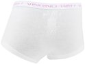 Witte Vingino boxer met witte, roze en paarse glitter tailleband met 'Vingino 1997' logo.