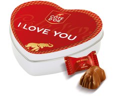 Côte d'Or Mini Bouchée geschenkdoos hartje "I love you" - chocolade cadeau - valentijncadeau - 85g