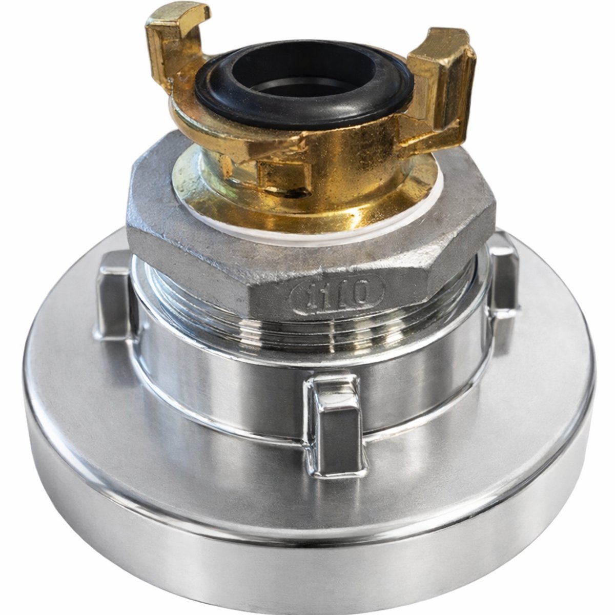 Storz Verloop Koppeling - nokafstand 81mm x Geka - aluminium met rvs 316 verloopring