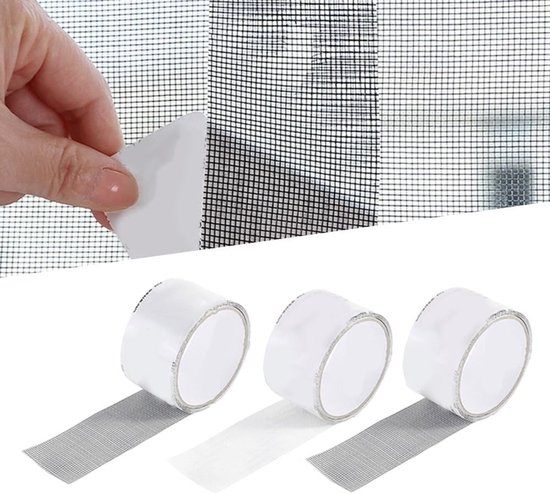 Reparatiepleister voor Horren en Muggennetten - Glasvezel Herstelset van Merkloos — afbeelding 3