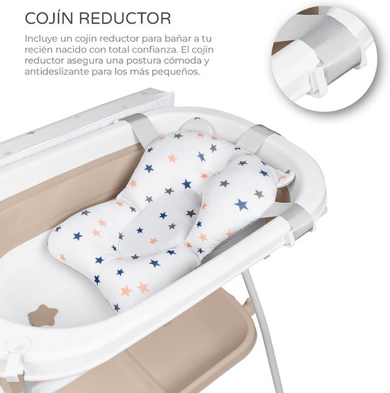 Baby badje met Standaard - Babybad Set Compleet - Voor Jongens en Meisjes - Badplezier van Merkloos — afbeelding 5