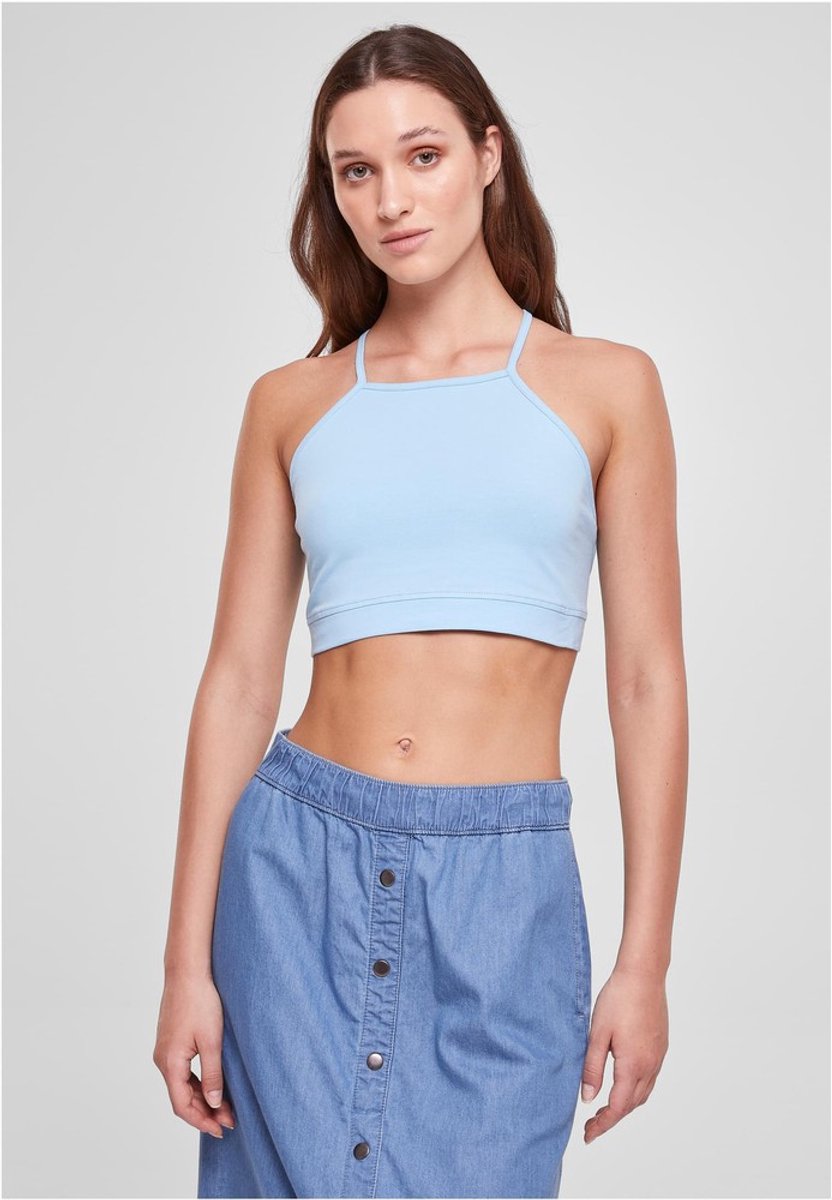 Urban Classics Crop top -4XL- Triangle Blauw
