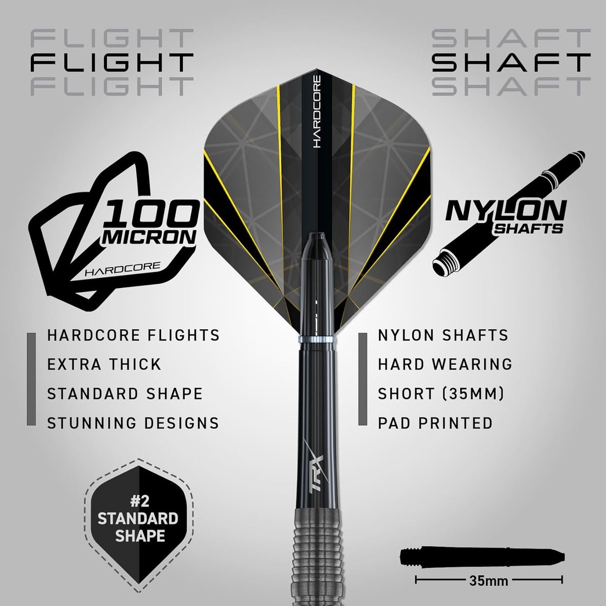 Professionele Softtip Dartset 90% Tungsten met Flights en Shafts