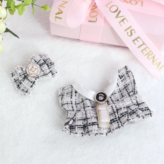 Set van 2 Jurken en 2 Haaraccessoires voor Modepoppen 15-17 cm van Merkloos — afbeelding 3