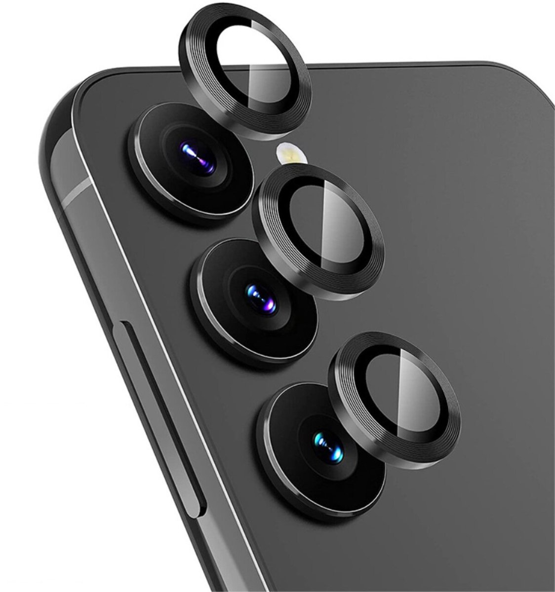 Solidenz Camera Lens Protector - Geschikt voor Samsung Galaxy S25 FE - Zwart